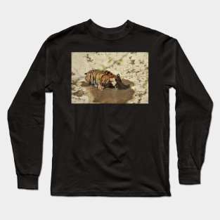 Tiger Cub Drinking Long Sleeve T-Shirt